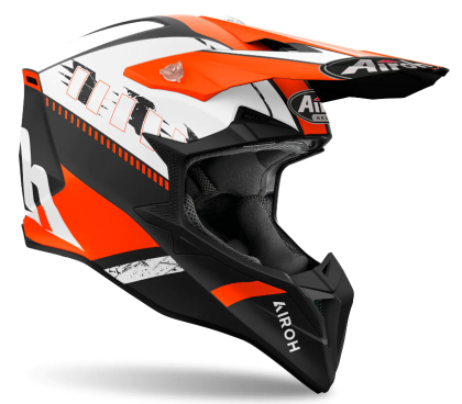 Motocross helmet AIROH WRAAAP FEEL ORANGE MATT