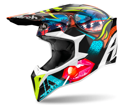 Casca de motocross AIROH WRAAAP LOLLIPOP GLOSS