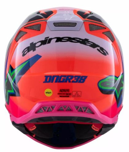 ALPINESTARS SM10 Deegan OR/PU/PK motocross helmet