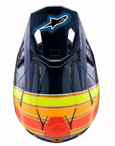 Κράνος μοτοκρός ALPINESTARS SM10 TLD25 BL/OR/YL