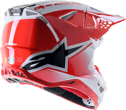 ALPINESTARS SM10 UNIT RD/WT motocross helmet