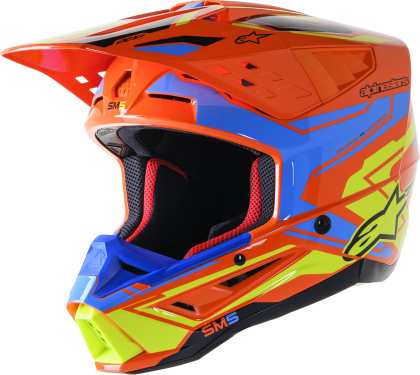 ALPINESTARS SM5 ACT 2 OR/C/Y motocross helmet