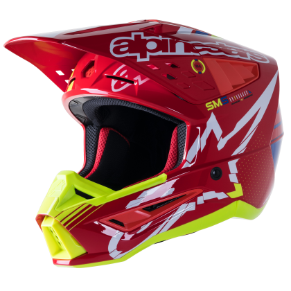 Motocross helmet Alpinestars SM5 ACT RED\YELLOW