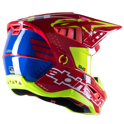 Мотокрос каска Alpinestars SM5 ACT RED\YELLOW