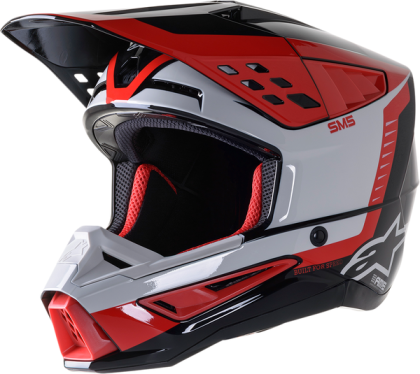 Мотокрос каска ALPINESTARS SM5 BEAM BLACK/GRAY/RED