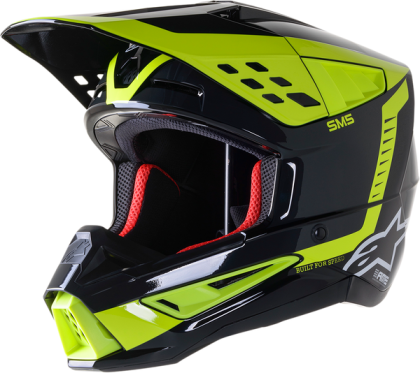 Κράνος Motocross ALPINESTARS SM5 BEAM ΜΑΥΡΟ/ΚΙΤΡΙΝΟ