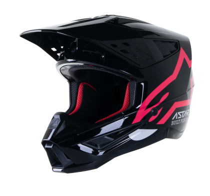 Мотокрос каска ALPINESTARS SM5 Comps MX BLACK/PINK/GLOSS