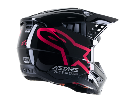 Мотокрос каска ALPINESTARS SM5 Comps MX BLACK/PINK/GLOSS