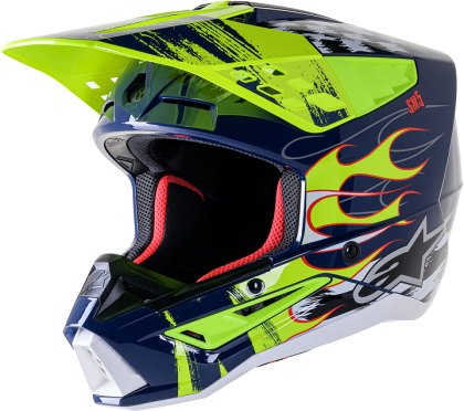 Casca de motocross ALPINESTARS SM5 RASH NV/YL