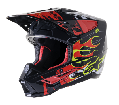 Мотокрос каска ALPINESTARS SM5 RASH RED/G