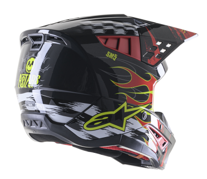 Motocross Helmet ALPINESTARS SM5 RASH RED/G