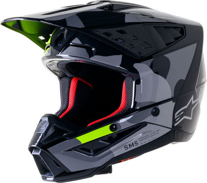 Κράνος μοτοκρός ALPINESTARS SM5 ROV2 GY/YLW