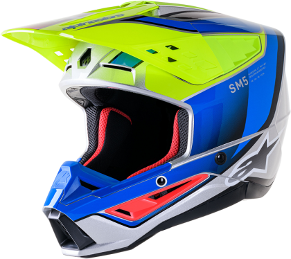 ALPINESTARS SM5 SAIL YLW/BL motocross helmet