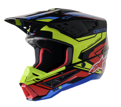 ALPINESTARS SM5 SM5 ACT2 Motocross Helmet BK/Y/R