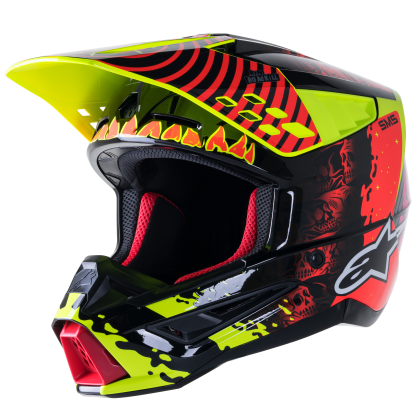 Casca motocross Alpinestars SM5 SOL NEGRU\GALBEN