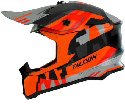 Мотокрос каска MT FALCON ARYA A4 MATT ORANGE