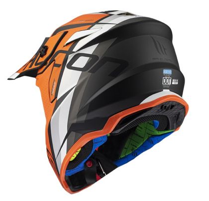 Casca Motocross MT FALCON THR B4 MATT PEARL ORANGE