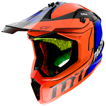 Motocross helmet MT FALCON WARRIOR-ORANGE