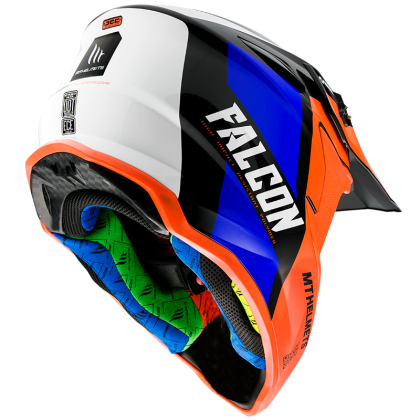 Motocross helmet MT FALCON WARRIOR-ORANGE