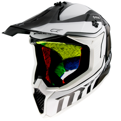 Casca motocross MT FALCON WARRIOR-WHITE