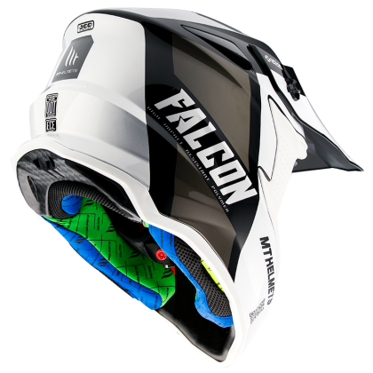 Casca motocross MT FALCON WARRIOR-WHITE