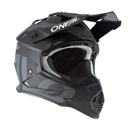 Motocross helmet O'NEAL 2SERIES SLICK V.23 BLACK/GRAY