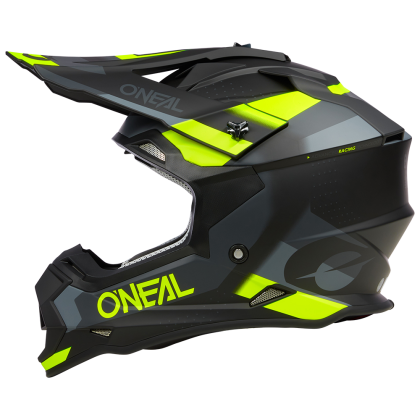 Motocross helmet O'NEAL 2SERIES SPYDE V.23 BLACK/GRAY/NEON YELLOW