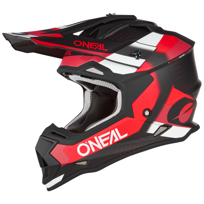 Casca Motocross O'NEAL 2SERIES SPYDE V.23 NEGRU/ROSU/ALB