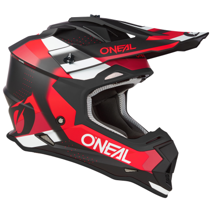 Casca Motocross O'NEAL 2SERIES SPYDE V.23 NEGRU/ROSU/ALB