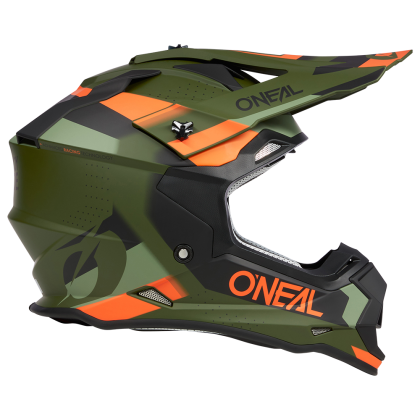 Motocross Helmet O'NEAL 2SERIES SPYDE V.23 GREEN/BLACK/ORANGE