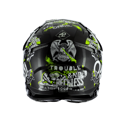 Casca Motocross O'NEAL 3SERIES ATTACK 2.0 NEGRU/GALBEN NEON