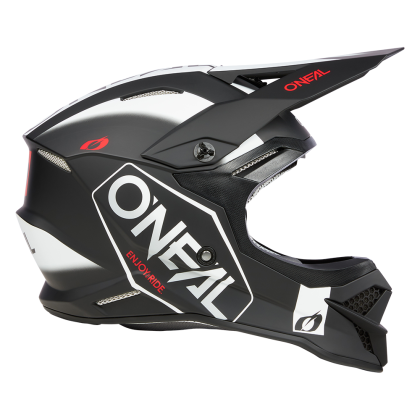 Motocross Helmet O'NEAL 3SERIES HEXX V.23 BLACK/WHITE