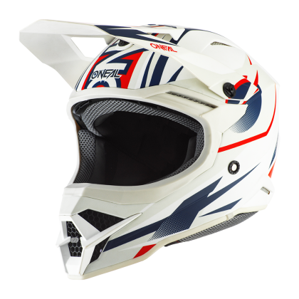 Motocross helmet O'NEAL 3SERIES RIFF 2.0 WHITE/BLUE