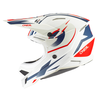 Motocross helmet O'NEAL 3SERIES RIFF 2.0 WHITE/BLUE