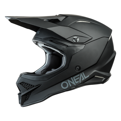 Motocross Helmet O'NEAL 3SERIES SOLID BLACK