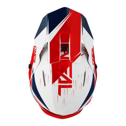 Motocross helmet O'NEAL 3SERIES STARDUST WHITE/BLUE/RED