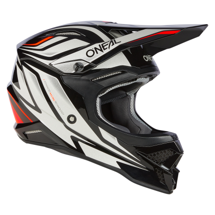 Motocross helmet O'NEAL 3SERIES VERTICAL V.23 BLACK/WHITE