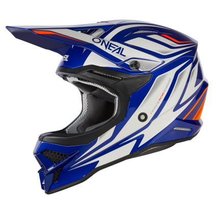 Motocross helmet O'NEAL 3SERIES VERTICAL V.23 BLUE/WHITE