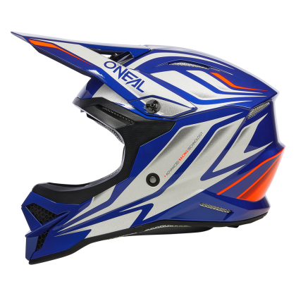 Motocross helmet O'NEAL 3SERIES VERTICAL V.23 BLUE/WHITE