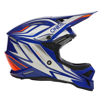 Motocross helmet O'NEAL 3SERIES VERTICAL V.23 BLUE/WHITE