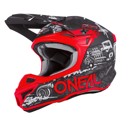 Motocross Helmet O'NEAL 5SERIES HR BLACK/RED