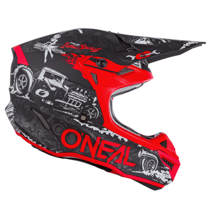 Motocross Helmet O'NEAL 5SERIES HR BLACK/RED