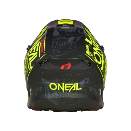 Casca motocross O'NEAL 5SERIES POLYACRYLITE ATTACK V.23 NEGRU/GALBEN NEON