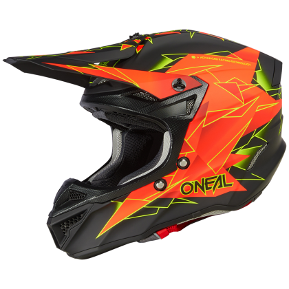 Κράνος Motocross O'NEAL 5SERIES POLYACRYLITE SURGE V.23 ΜΑΥΡΟ/ΚΟΚΚΙΝΟ