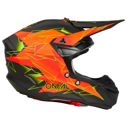 Casca motocross O'NEAL 5SERIES POLIACRILIT SURGE V.23 NEGRU/ROSU