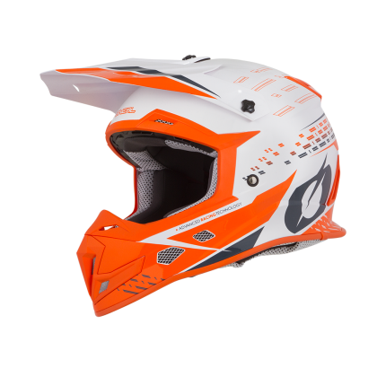 Casca de motocross O'NEAL 5SERIES TRACE WHITE/ORANGE