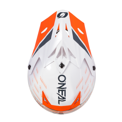 Casca de motocross O'NEAL 5SERIES TRACE WHITE/ORANGE