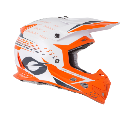 Casca de motocross O'NEAL 5SERIES TRACE WHITE/ORANGE