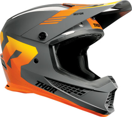 Casca motocross THOR SECTOR 2 CARVE GREY/ORANGE