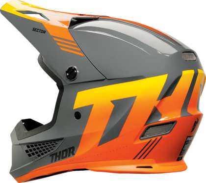 Casca motocross THOR SECTOR 2 CARVE GREY/ORANGE